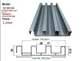 Double Layer Insulated Aluminum Roof Tile Supplier reference