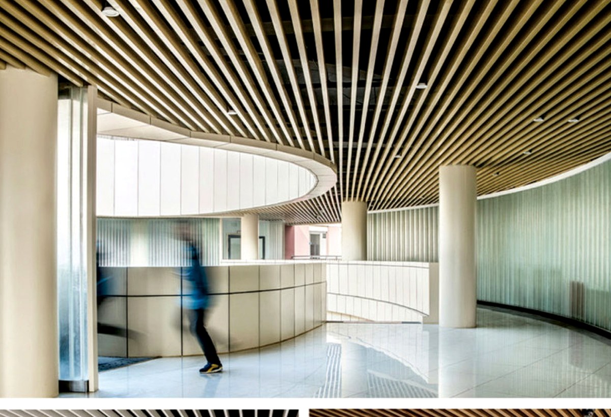 Real aluminum square baffle ceiling reference